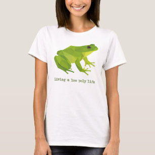T-shirt Grenouille verte à vie basse polaire pour femmes