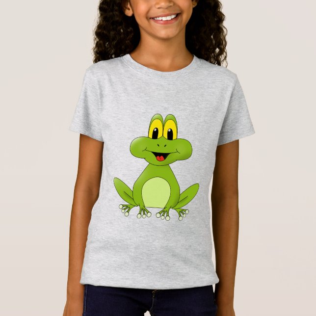 T-Shirt Grenouille verte Animée (Devant)
