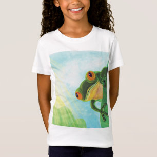 T-Shirt Grenouille verte attrapant les rayons du soleil