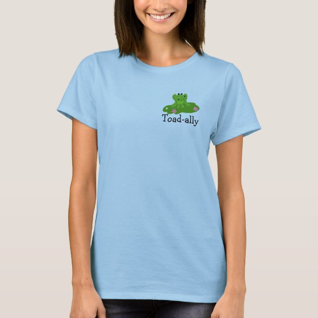 T-shirt Grenouille verte cool avec des mots (Devant)