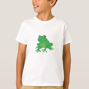 T-shirt Grenouille verte en chemise pour enfants