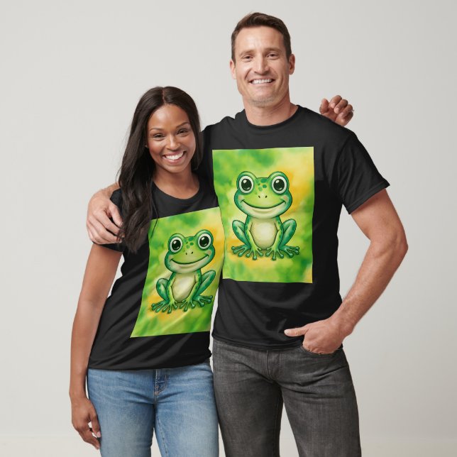 T-shirt Grenouille verte mignonne (Unisexe)