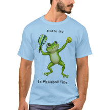 Grenouille verte servant un Pickleball
