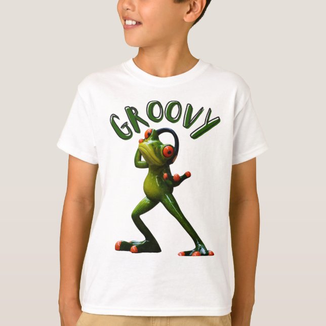 T-shirt Grenouille verte super (Devant)