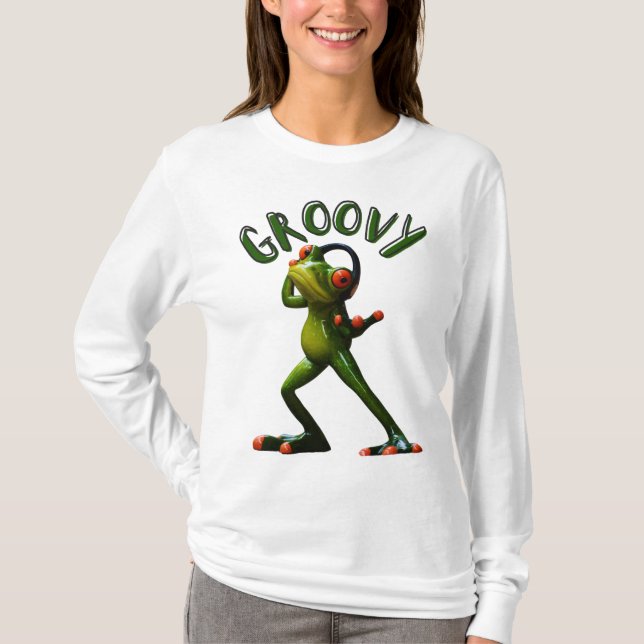 T-shirt Grenouille verte super (Devant)