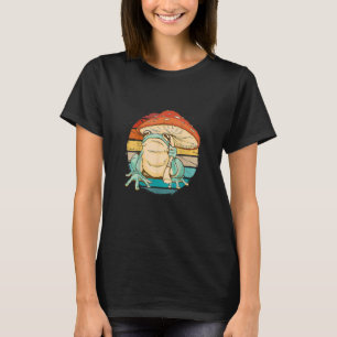 T-shirt Grenouille Vintage avec parapluie champignons Gren