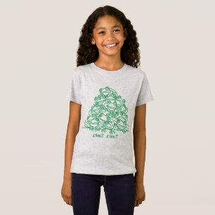T-Shirt Grenouilles Abstrait Green Line Art personnalisé