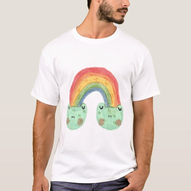 T-shirt Grenouilles Arc-en-ciel (Devant)