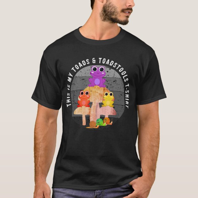 T-shirt Grenouilles Champignons Toadstools (Devant)