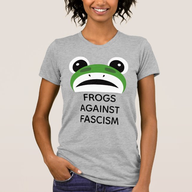 T-shirt Grenouilles contre le fascisme (Devant)