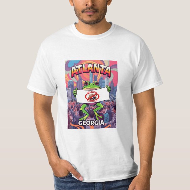 T-shirt Grenouilles d'Atlanta Géorgie Pas de Rois en Améri (Devant)