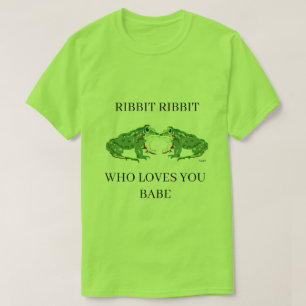 T-shirt grenouilles en amour Ribbit