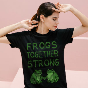 T-shirt Grenouilles Ensemble Fortes Protestation de Grenou