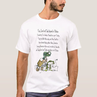 T-shirt grenouilles, lézards et crapauds déguisés comme