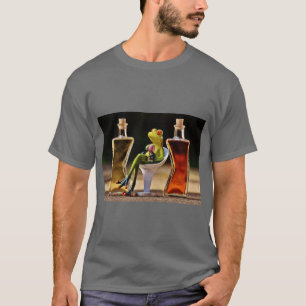 T-shirt Grenouilles & poussins avec des boissons fraîches