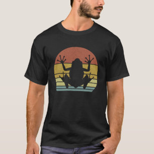 T-shirt Grenouilles Retro Vintage Sunset Amphibien Capucho