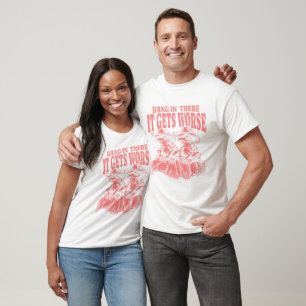 T-shirt Grenouilles roses Cowboy Casquettes Pire Tee