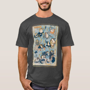 T-shirt Grenouilles Samurai Japonaise Anime Manga DarkAcad