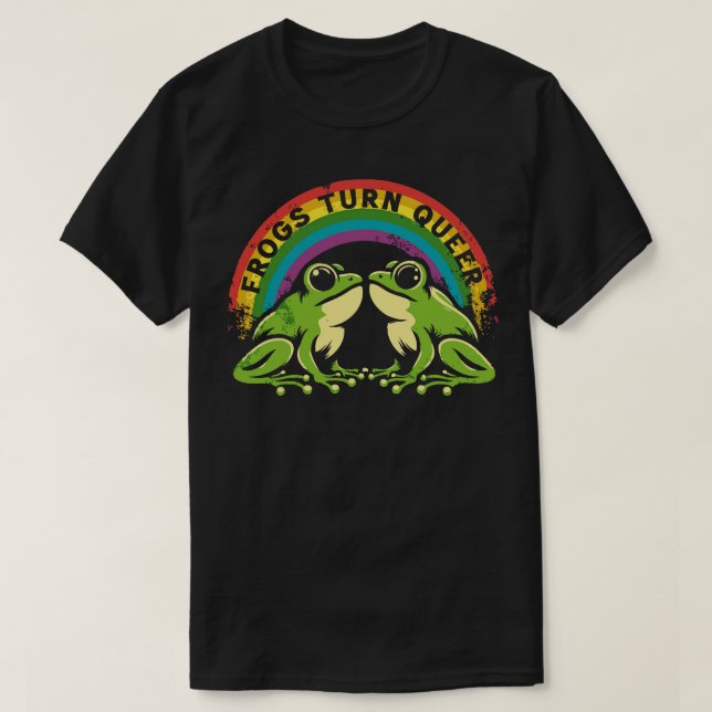 T-shirt Grenouilles Tourner Queer (Design devant)