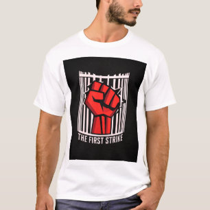 T-shirt GRÈVE D'ABORD - Boxe Vintage Rétro