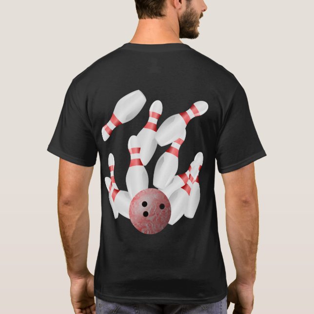 T-shirt Grève de bowling Tenpin (Dos)