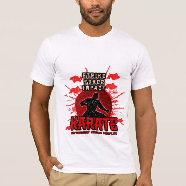 T-shirt Grève. Force. Impact. KARATE (Devant)