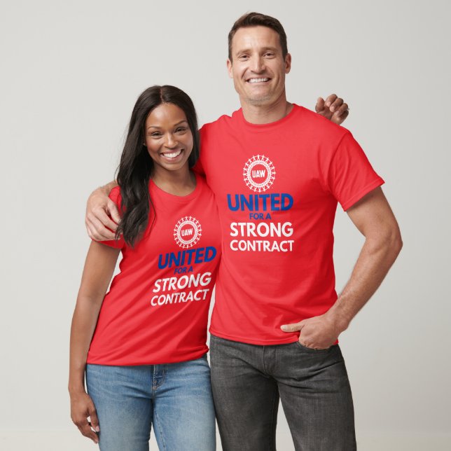 T-shirt grève UAW - Unis pour un contrat fort (Unisexe)