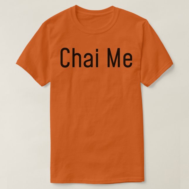 T-shirt Grey Chai Me Thé ea Shirt Thé Lover 1 (Design devant)