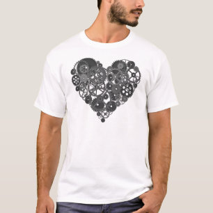 T-shirt Grey Gears Heart