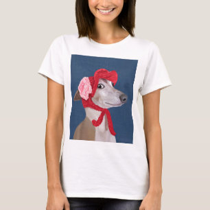 T-shirt Greyhound avec Casquette en laine rouge