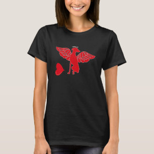 T-shirt Greyhound Avec Coeur Balloon Valentines Jour Amour