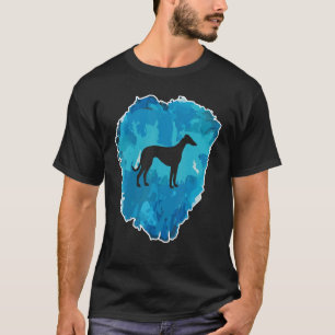 T-shirt Greyhound Dans Un Bloc De Glace Pour L'Éternité