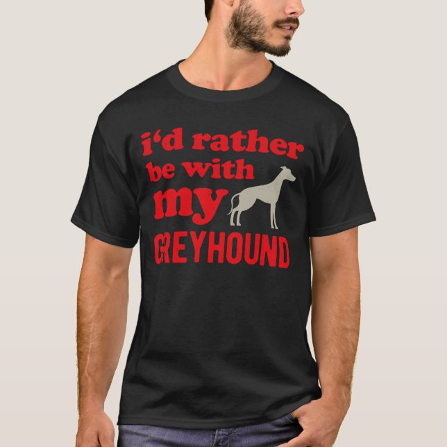 T-shirt Greyhound Funny (Devant)