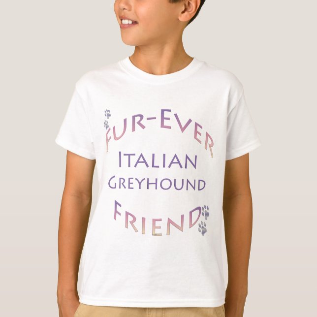 T-shirt Greyhound Furever italien (Devant)