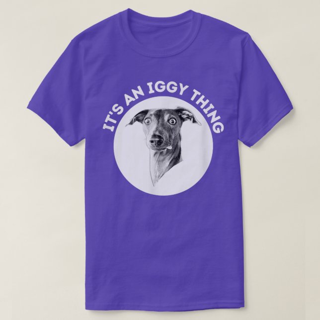T-shirt Greyhound italien  (Design devant)