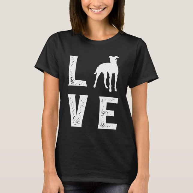 T-shirt Greyhound Love 1 (Devant)