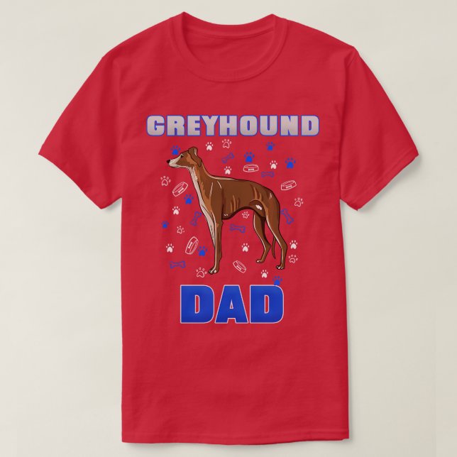 T-shirt Greyhound Papa (Design devant)