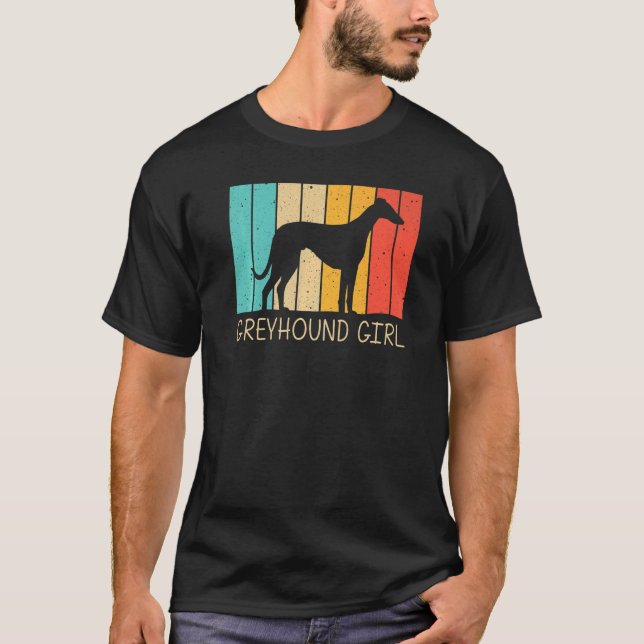 T-shirt Greyhound pour filles gosses italien Greyhound Sec (Devant)