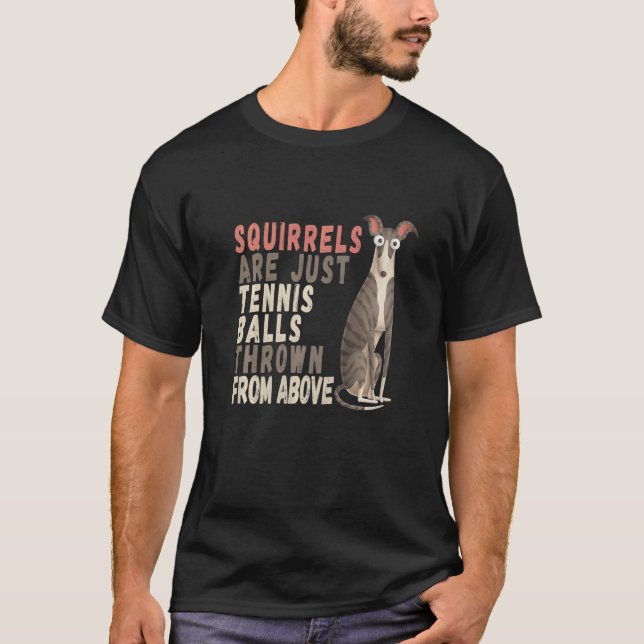 T-shirt Greyhound Présent Pour Tous Les Chiens (Devant)