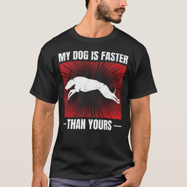 T-shirt Greyhound Racing Chien Animal Race Animal Racer (Devant)