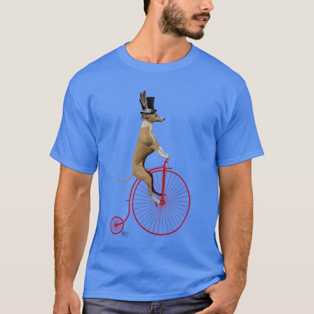 T-shirt Greyhound sur Red Penny Farthing (Devant)