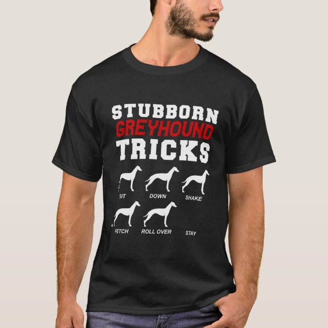 T-shirt Greyhound Têtu Tricks Drôle Greyhound Pour Chri (Devant)