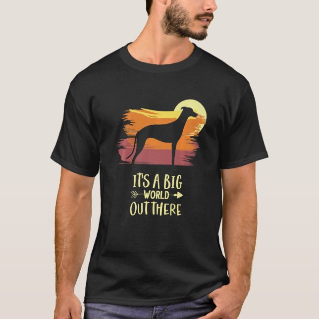 T-shirt Greyhound Windhound Chien race 1 (Devant)