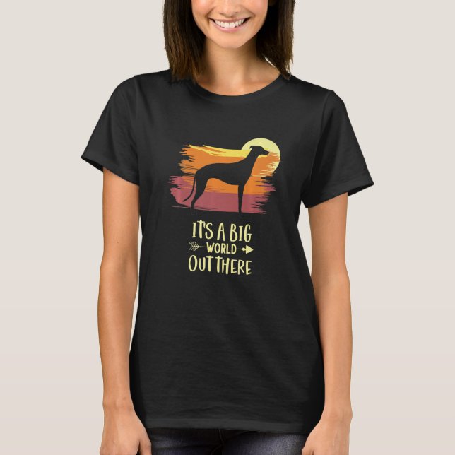 T-shirt Greyhound Windhound Chien race 1 (Devant)