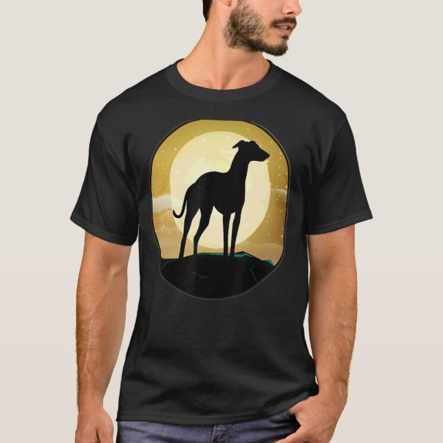 T-shirt Greyhound Windhound Retro (Devant)