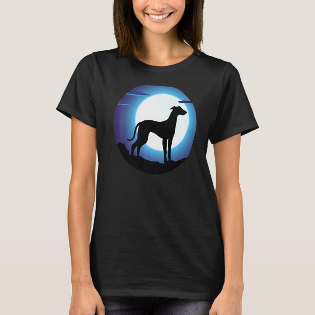 T-shirt Greyhound Windhound Retro (Devant)