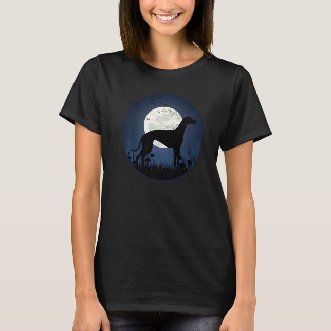 T-shirt Greyhound Windhound Retro 18 (Devant)