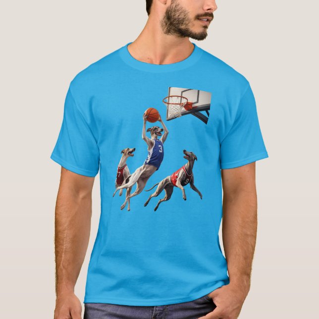 T-shirt Greyhounds Playing basketball (Devant)