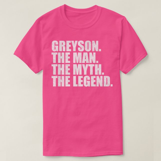 T-shirt Greyson Greyson Nom Greyson prénom (Design devant)