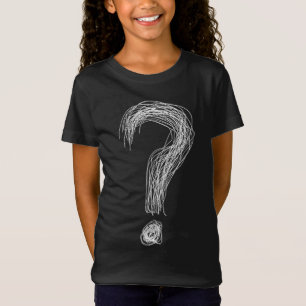 T-Shirt Gribouillis confus point d'interrogation chaos sur